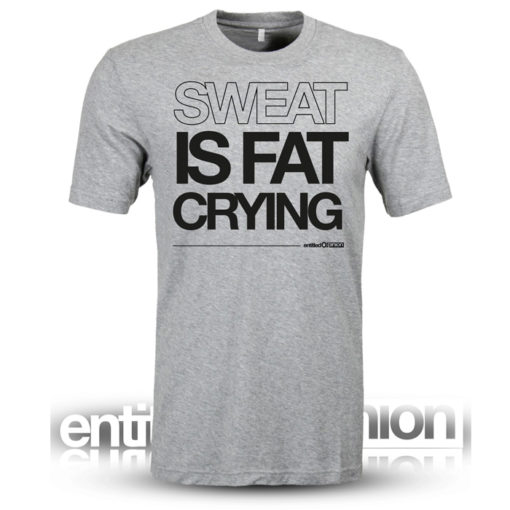 fat crying mens fitness crossfit tee