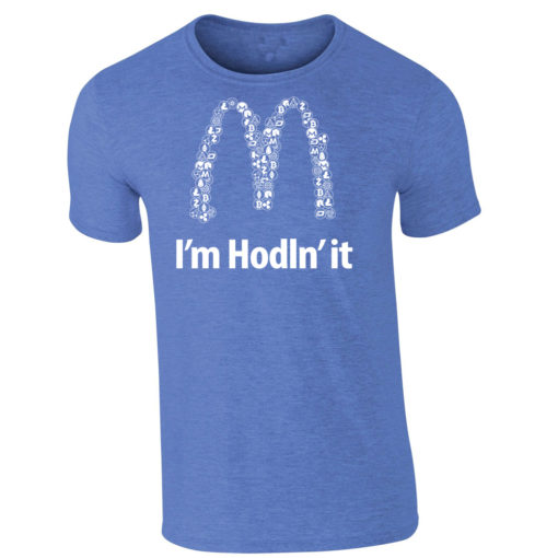 I'm Hodln' It Cryptocurrency T-Shirt Heather Blue