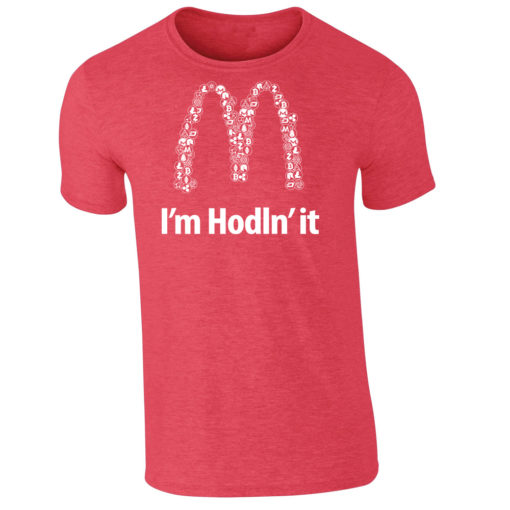 I'm Hodln' It Cryptocurrency T-Shirt Heather Red