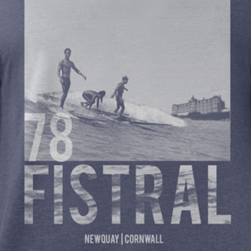 Fistral 78 Retro Surf T-Shirt Heather Midnight