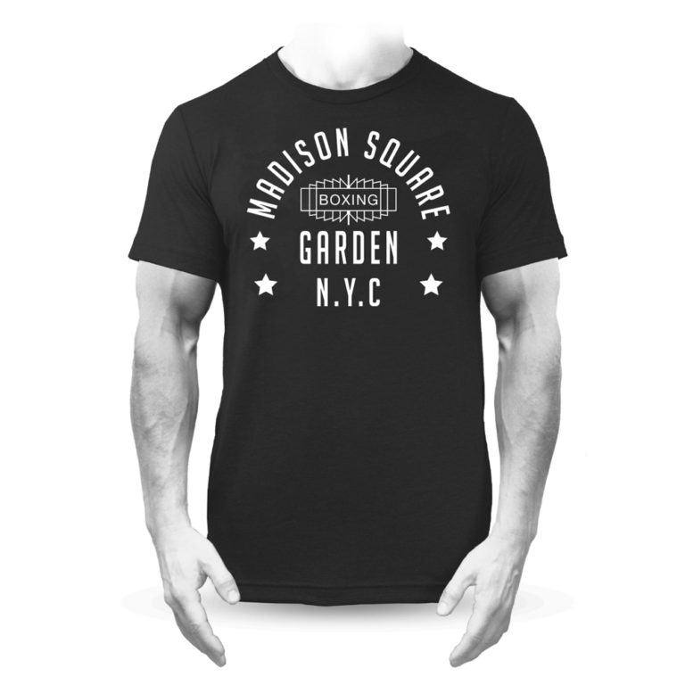 Madison Square Garden NYC Boxing Premium TShirt Black IC Clothing