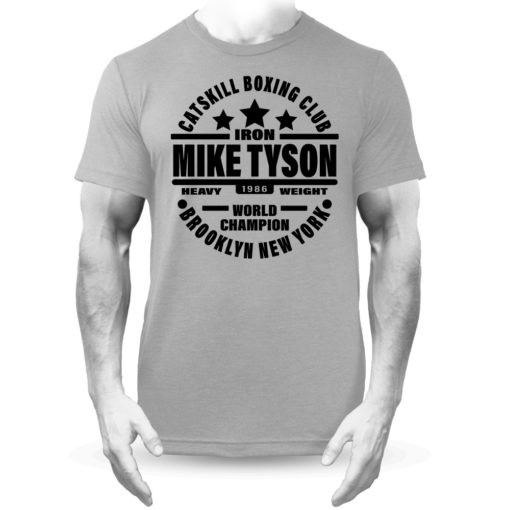 Iron Mike Tyson Catskill Boxing Club Brooklyn T-Shirt Grey