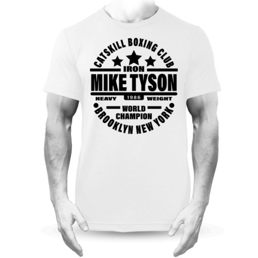 Iron Mike Tyson Catskill Boxing Club Brooklyn T-Shirt White