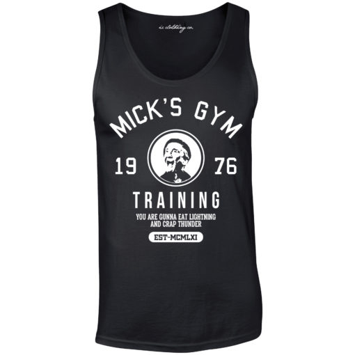 Micks Gym Training Vest Black Film Rocky Balboa