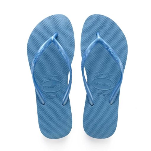 Havaianas Womens Slim Blue Flip Flops