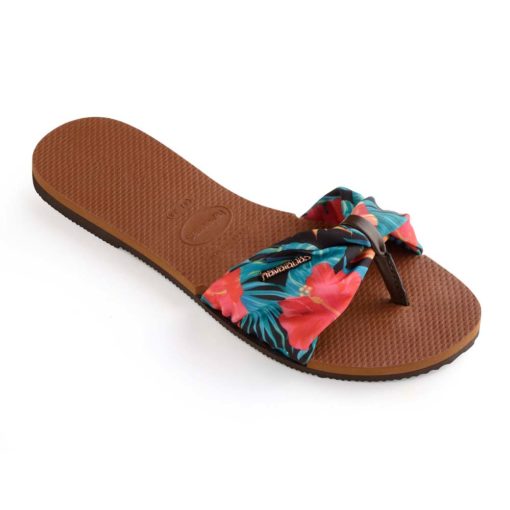 Havaianas Womens You Saint Tropez Rust Flip Flops
