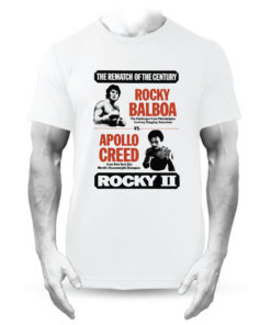 Rocky Vs Creed Film Rocky II Boxing T-Shirt White
