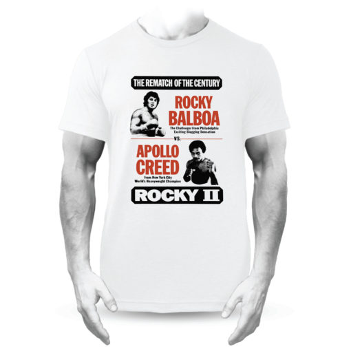 Rocky Vs Creed Film Rocky II Boxing T-Shirt White