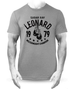 Sugar Ray Leonard Grey Boxing Training Premium T-shirt