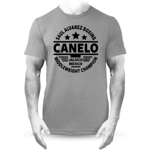 Saul Alvarez Canelo Mexico Grey Boxing Training Premium T-shirt