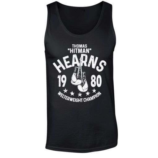Thomas Hitman Hearns Black Training Boxing Premium Vest Tank Top