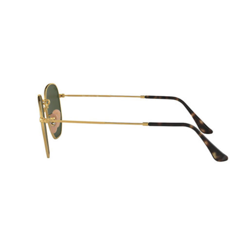 Ray-Ban Hexagonal Flat Lenses Gold Sunglasses