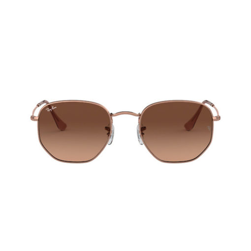 Ray-Ban Hexagonal Flat Lenses Copper Sunglasses