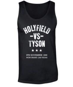 Holyfield V Tyson Boxing Vegas Black Premium Vest/Tank Top
