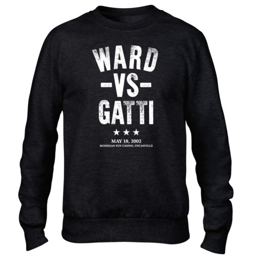Ward V Gatti Boxing Fight Black Men's Premium Crew Sweater
