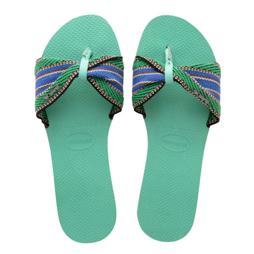 Havaianas Womens St Tropez Fita Green Dew Flip Flops Sandals