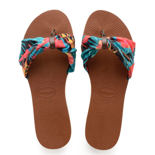 Havaianas Womens St Tropez Rust Flip Flops Sandals